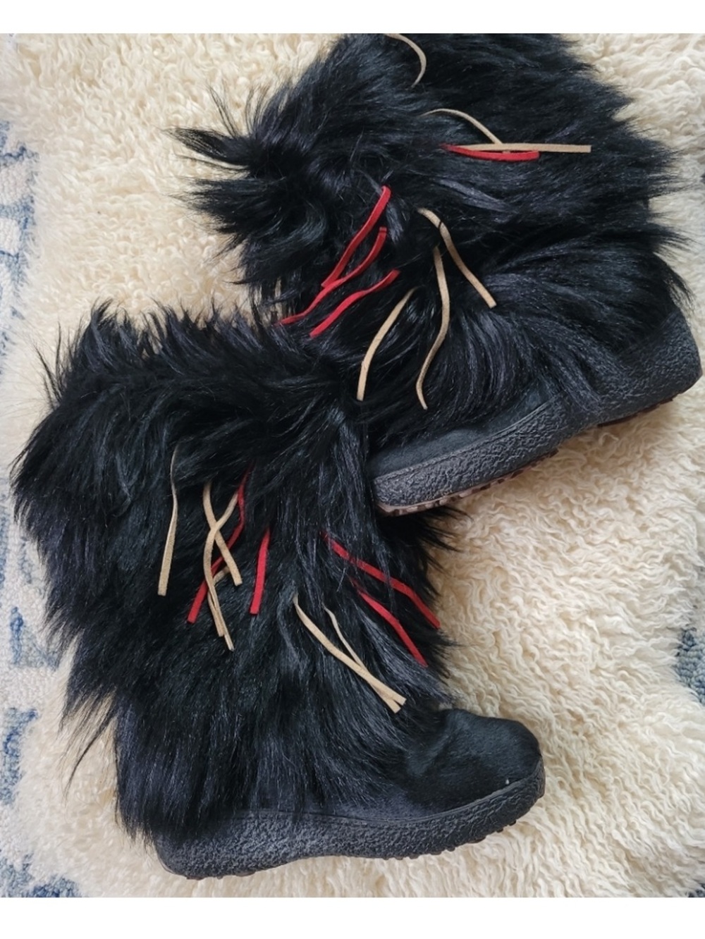 PAJAR Black Faux Fur Boots